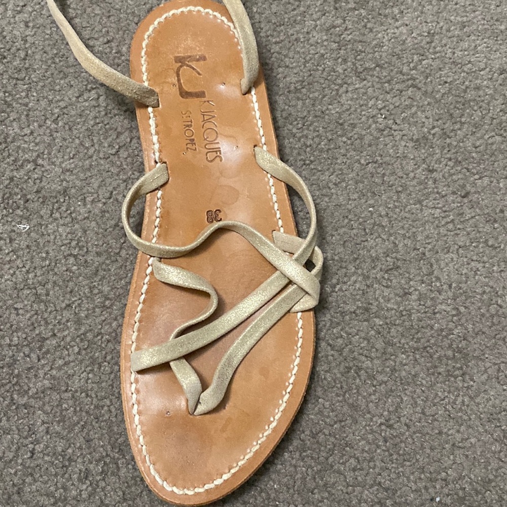 Vintage gladiator sandals from St. Tropez.